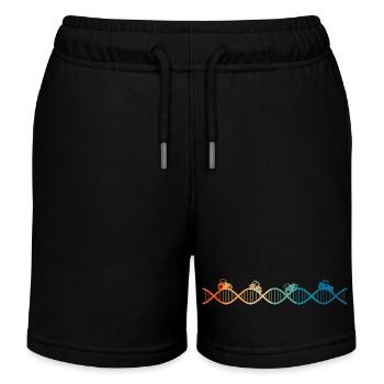 the Tractor is in my DNA - Kids Organic Sweat Shorts by Stanley/Stella - black - Front