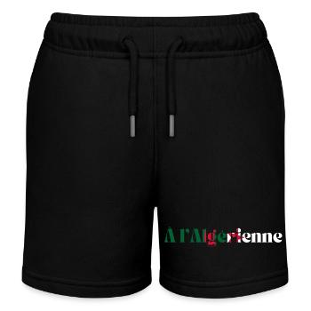 Algerien - Algerien Geschenkidee - Kinder Organic Joggingshorts Mini Bolter von Stanley/Stella - Schwarz - Vorne