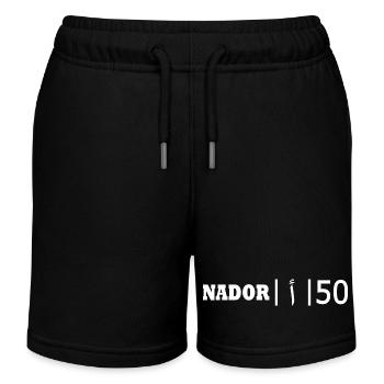 Nador license plate ا 50 - Kids Organic Sweat Shorts by Stanley/Stella - black - Front