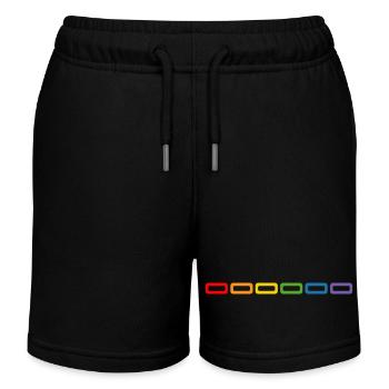 LGBT Shirt Regenbogen für den nächsten CSD. - Kinder Organic Joggingshorts Mini Bolter von Stanley/Stella - Schwarz - Vorne