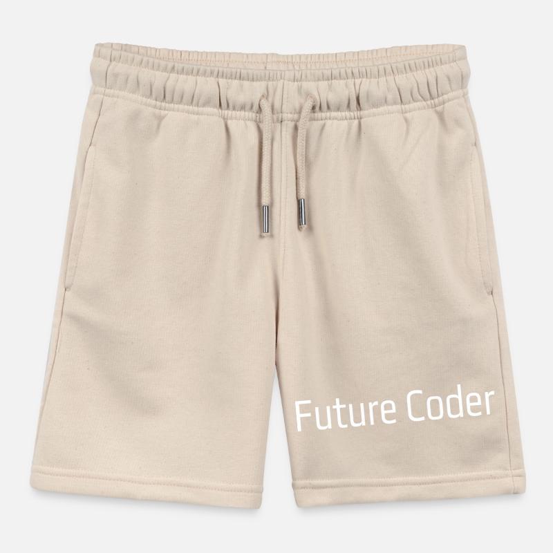 Future Coder Kids Organic Sweat Shorts by Stanley/Stella