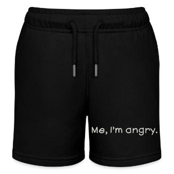 Angry - Kinder Organic Joggingshorts Mini Bolter von Stanley/Stella - Schwarz - Vorne