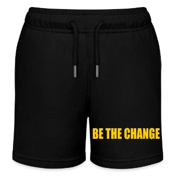 be the change - Short de jogging enfant bio Stanley/Stella - noir - Devant