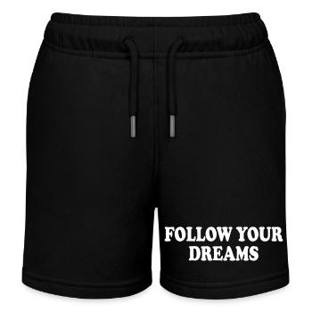 follow your dreams - Short de jogging enfant bio Stanley/Stella - noir - Devant