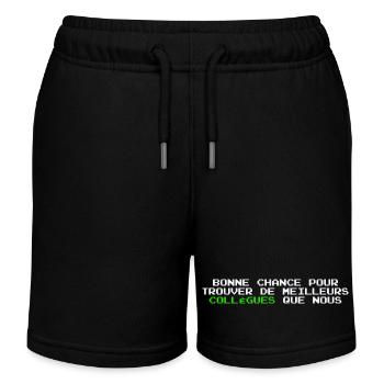 Cadeau depart collegue de travail humour Homme - Short de jogging enfant bio Stanley/Stella - noir - Devant