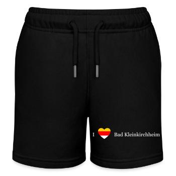 Carinthie Cœur Bad Kleinkirchheim blanc - Short de jogging enfant bio Stanley/Stella - noir - Devant