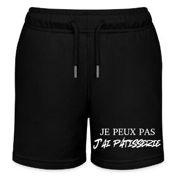 Ich kann kein Gebäck haben - Kinder Organic Joggingshorts Mini Bolter von Stanley/Stella - Schwarz - Vorne