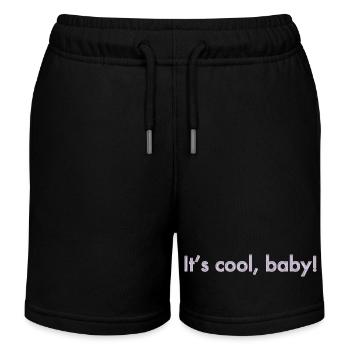 C’est cool, bébé - Short de jogging enfant bio Stanley/Stella - noir - Devant