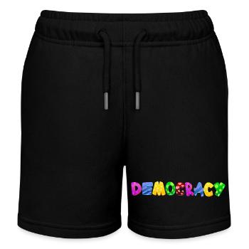 Stop AfD contre la droite, la démocratie, la diversité, la gauche - Short de jogging enfant bio Stanley/Stella - noir - Devant