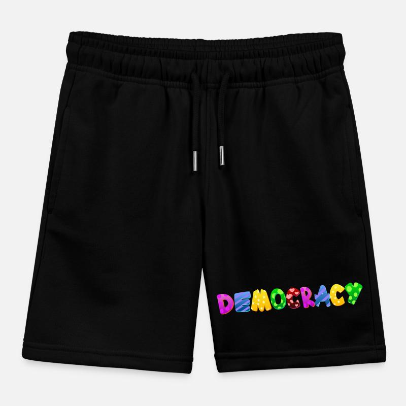 Stop AfD against right, democracy, diversity, left Kids Organic Sweat Shorts by Stanley/Stella
