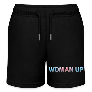 Woman Up - Kinder Organic Joggingshorts Mini Bolter von Stanley/Stella - Schwarz - Vorne