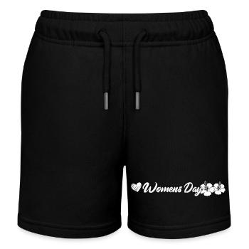 womens day - Kinder Organic Joggingshorts Mini Bolter von Stanley/Stella - Schwarz - Vorne