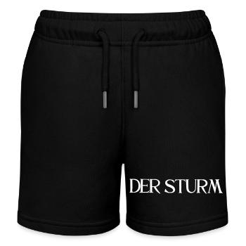 Der Sturm - Kinder Organic Joggingshorts Mini Bolter von Stanley/Stella - Schwarz - Vorne