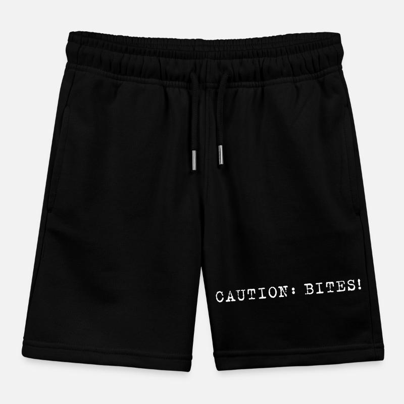 Caution: Bites! – Minimalistisches Statement Kinder Organic Joggingshorts Mini Bolter von Stanley/Stella