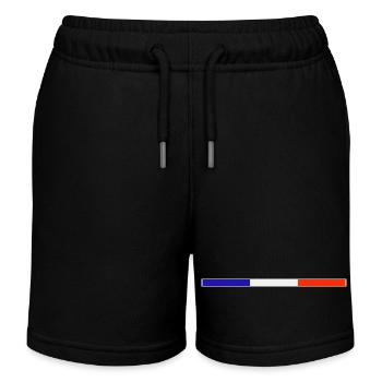 Rectangle 1 - Short de jogging enfant bio Stanley/Stella - noir - Devant
