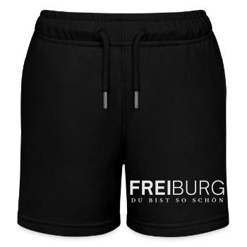 Freiburg du bist so schön - Kinder Organic Joggingshorts Mini Bolter von Stanley/Stella - Schwarz - Vorne