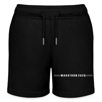 Marathon 2026 Linie - Kinder Organic Joggingshorts Mini Bolter von Stanley/Stella - Schwarz - Vorne