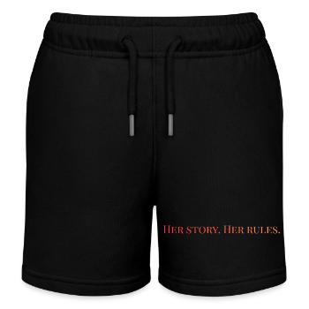 Her story. Her rules  - Kinder Organic Joggingshorts Mini Bolter von Stanley/Stella - Schwarz - Vorne