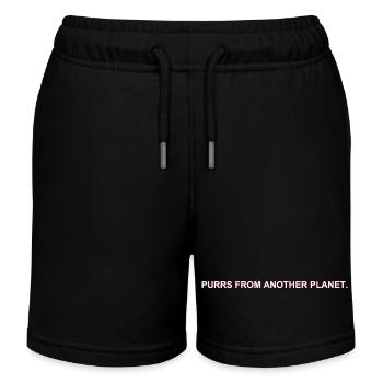Spread Smiles Not Hate – Wholesome Meme Design - Kinder Organic Joggingshorts Mini Bolter von Stanley/Stella - Schwarz - Vorne