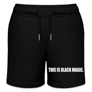 this is black magic - Kinder Organic Joggingshorts Mini Bolter von Stanley/Stella - Schwarz - Vorne