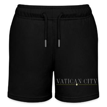 T-shirt de design de style de la Cité du Vatican - Short de jogging enfant bio Stanley/Stella - noir - Devant