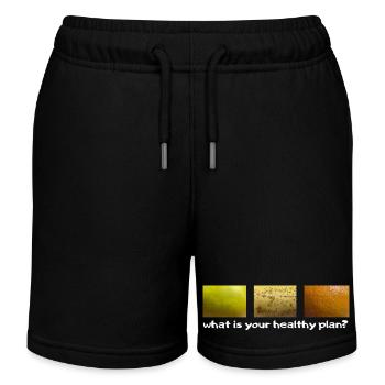 Gesunder Plan - Kinder Organic Joggingshorts Mini Bolter von Stanley/Stella - Schwarz - Vorne