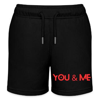 YOU & ME - Kids Organic Sweat Shorts by Stanley/Stella - black - Front
