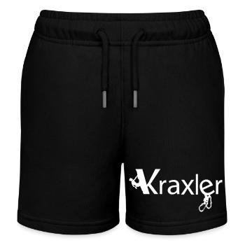 Kraxler, der Tiroler Kletterer - Kinder Organic Joggingshorts Mini Bolter von Stanley/Stella - Schwarz - Vorne