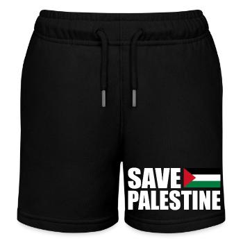 SAVE PALESTINE - Kids Organic Sweat Shorts by Stanley/Stella - black - Front