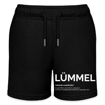 Lümmel - Kinder Organic Joggingshorts Mini Bolter von Stanley/Stella - Schwarz - Vorne