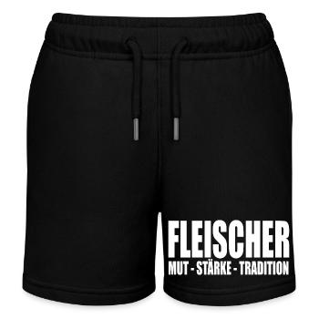 FLeischer MUT STÄRKE TRADITION - Kinder Organic Joggingshorts Mini Bolter von Stanley/Stella - Schwarz - Vorne