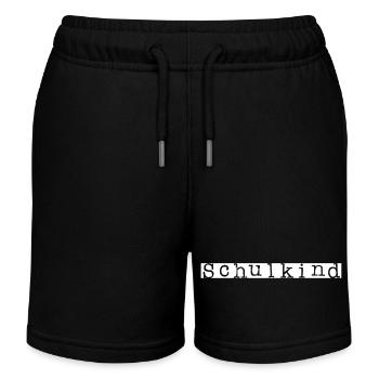 "Eigene Texte hinzufügen" Schulkind Einschulung - Kinder Organic Joggingshorts Mini Bolter von Stanley/Stella - Schwarz - Vorne