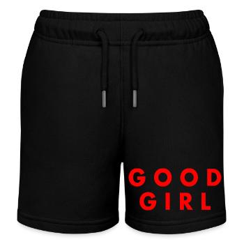 Good girl - Kids Organic Sweat Shorts by Stanley/Stella - black - Front