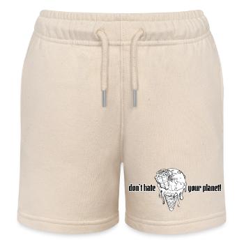 Planet // Illustration - Kinder Organic Joggingshorts Mini Bolter von Stanley/Stella - Natur - Vorne