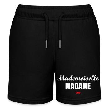 mademoiselle madame - Short de jogging enfant bio Stanley/Stella - noir - Devant