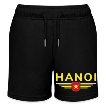 Vietnam Fan, Outfit T Shirt Design - Kinder Organic Joggingshorts Mini Bolter von Stanley/Stella - Schwarz - Vorne