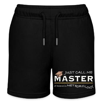 Just Call Me Master of Science in Meteorology - Kinder Organic Joggingshorts Mini Bolter von Stanley/Stella - Schwarz - Vorne