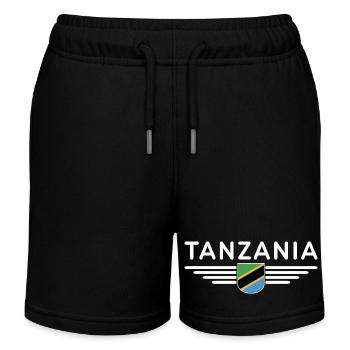 T-shirt T-shirt Tanzanie pour les vrais fans - Short de jogging enfant bio Stanley/Stella - noir - Devant