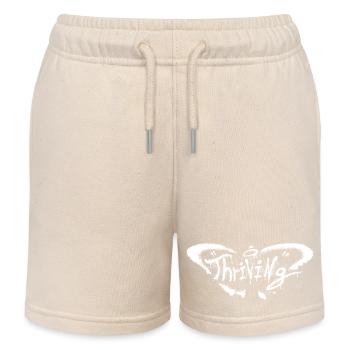 T-shirt graffiti florissant - Short de jogging enfant bio Stanley/Stella - écru doux - Devant