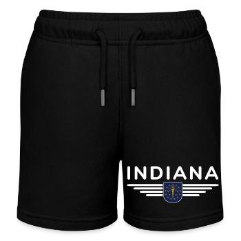 Indiana Fan T-Shirt – Montrez votre fierté ! - Short de jogging enfant bio Stanley/Stella - noir - Devant