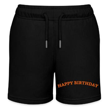 Bon anniversaire - Short de jogging enfant bio Stanley/Stella - noir - Devant