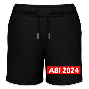 Abi 2024 - Kinder Organic Joggingshorts Mini Bolter von Stanley/Stella - Schwarz - Vorne