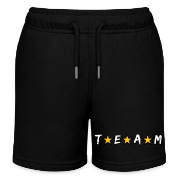 Team, #team - Kids Organic Sweat Shorts by Stanley/Stella - black - Front