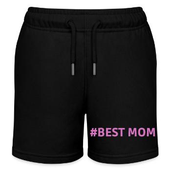 #Best Maman Supermama Cœur de maman - Short de jogging enfant bio Stanley/Stella - noir - Devant