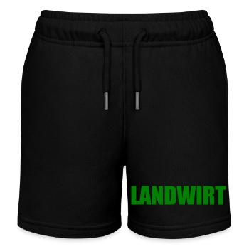Landwirt - Kinder Organic Joggingshorts Mini Bolter von Stanley/Stella - Schwarz - Vorne