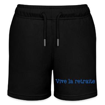 RETRAITE. RETRAITE. RETRAITEE. RETRAITE - Short de jogging enfant bio Stanley/Stella - noir - Devant