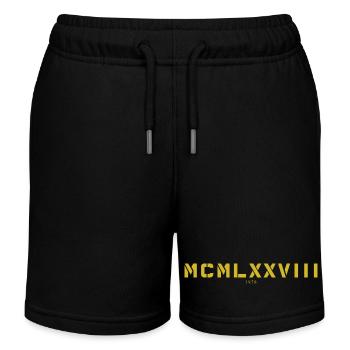 Römische Zahl Geburtsjahr Made in 1978 - Kinder Organic Joggingshorts Mini Bolter von Stanley/Stella - Schwarz - Vorne