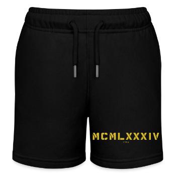 Römische Zahl Geburtsjahr Made in 1984 - Kinder Organic Joggingshorts Mini Bolter von Stanley/Stella - Schwarz - Vorne