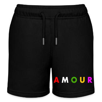 Amour - Kinder Organic Joggingshorts Mini Bolter von Stanley/Stella - Schwarz - Vorne