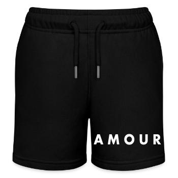 Amour - Kinder Organic Joggingshorts Mini Bolter von Stanley/Stella - Schwarz - Vorne